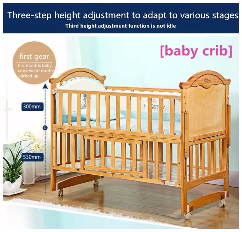 With High Quality Adult Size Wooden Safety Baby Playpen/ Infant Crib