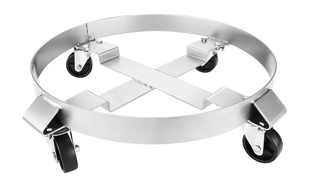 900lb 55gl Capacity Gal Grease Steel Oil Drum Dolly Mobile Trailer