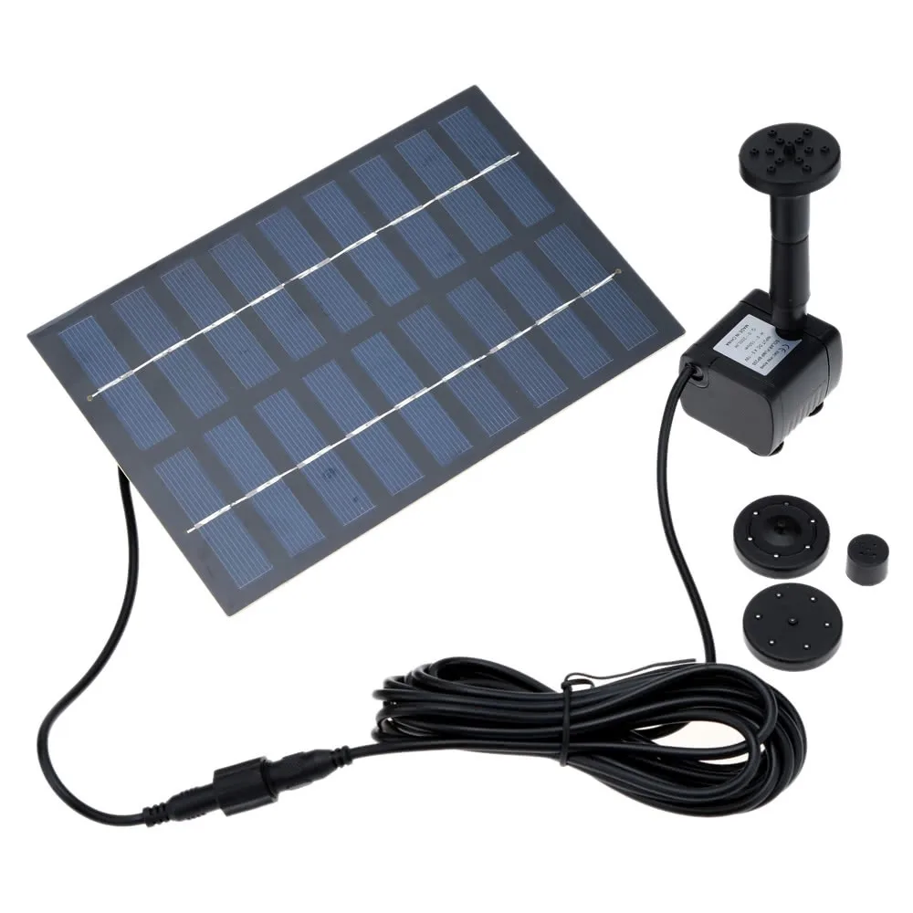 Dropshipping 1.8W Solar Fountain Pump Set Solar Panel for Bird Bath Small Pond Garden Decoration and Oxygen Generate