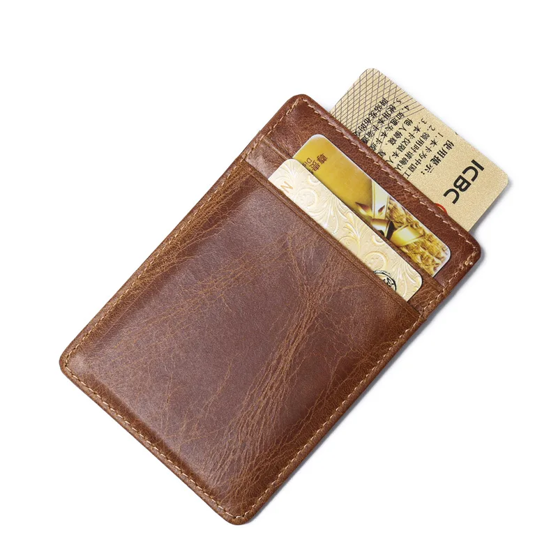 

Stop RFID Theft Genuine Leather RFID Blocking Credit Card Holder Wallet, Coffee