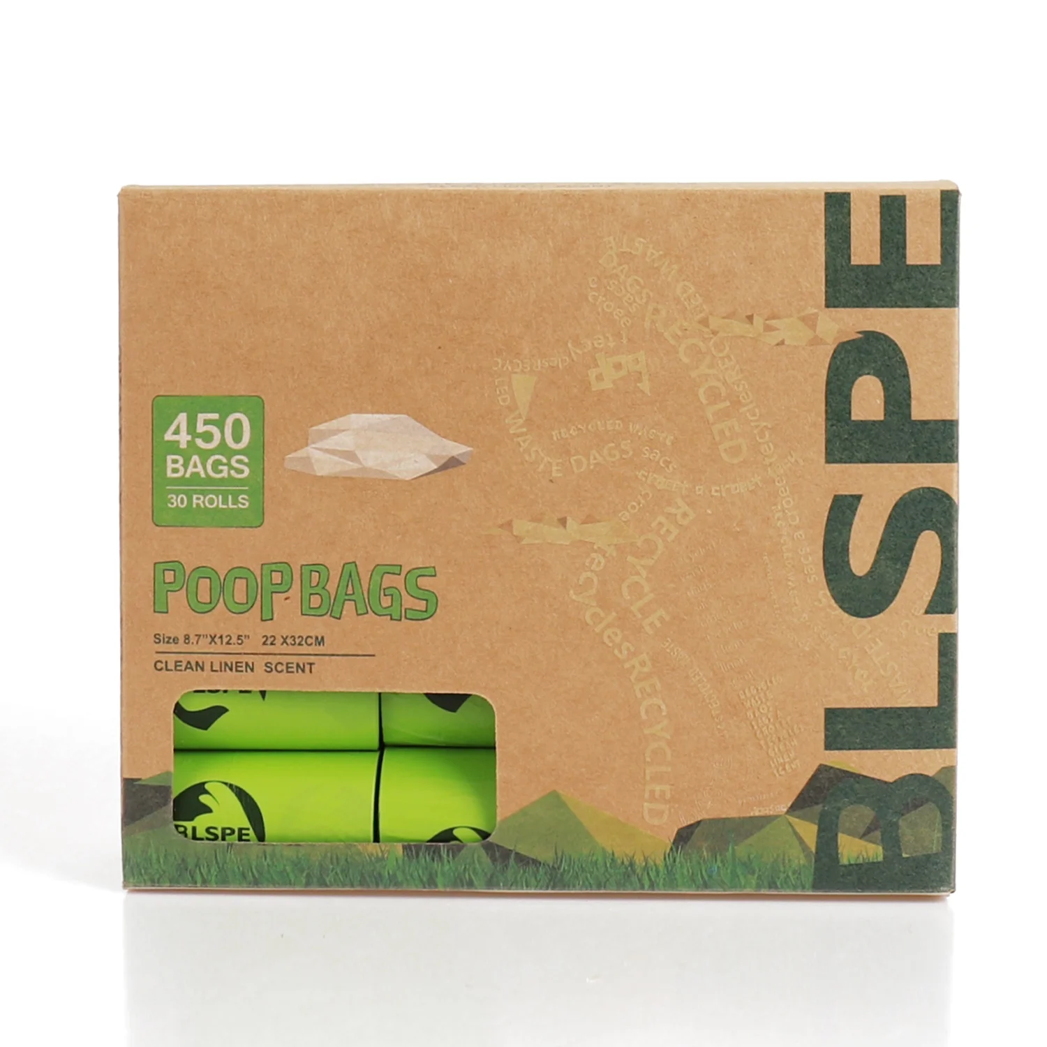 450 bags 30 rolls biodegradable compostable dog poop bags