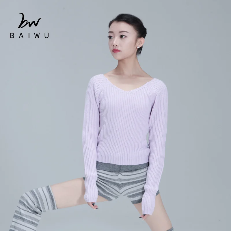 

11411601 Adult Long Sleeve Ballet Warm Ups Practise Dance Sweaters