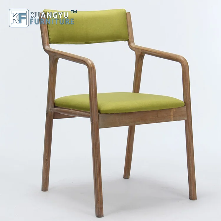 

Wood PU Leather Cushion Seat Elbow Chair Natural Accent Chair with Arms Armchair for Kitchen Living Room Dining Desk, Optional