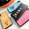 Custom POOH STITCH cartoon silicone designers minnie mous mickey mouse cell phone case back cover for iphone xs max cases