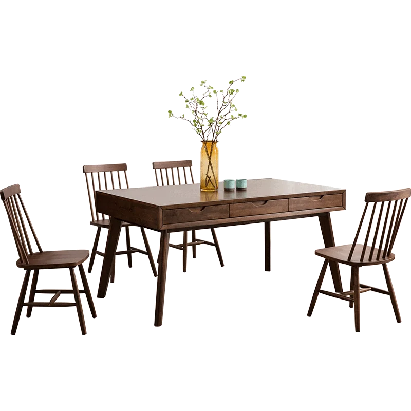 Big Size Wooden Dining Room Table With Drawers Buy Wood Rustic