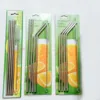 4 Pieces Stainless Steel Drinking Straws
