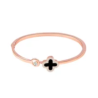 

Rose Gold Silver Clover Bangle Bracelets, Watch Accessories