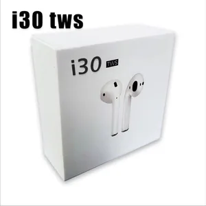 I30 TWS bluetooth wireless earbuds with charging case lightning
