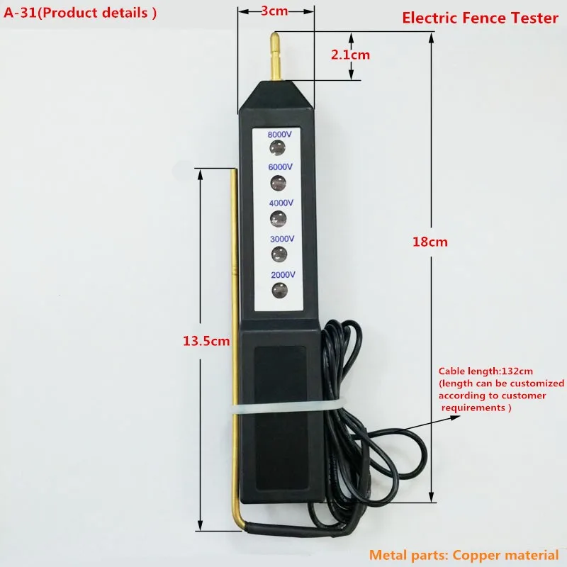 High Resistance Electric Fence Tester,,Fence Lead Connector Poly Tape