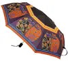 Laurel Burch Feline Family Portrait Cats Compact Umbrella Auto Open And Close
