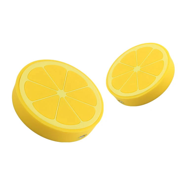 

Custom design lemon shape wireless charger promotional mobile charger fast wireless charging, All colors