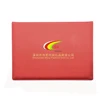 China oem production lowest cost faux leather velvet graduate certificate case holder silk print logo