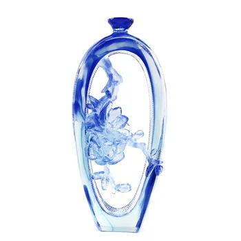 Feng Shui Home Decoration K9 Crystal Glass Liuli Vase Buy Liuli