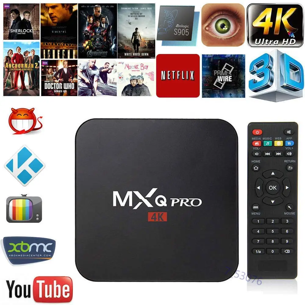 mxq 4k kodi airplay miracast tv box mini pc
