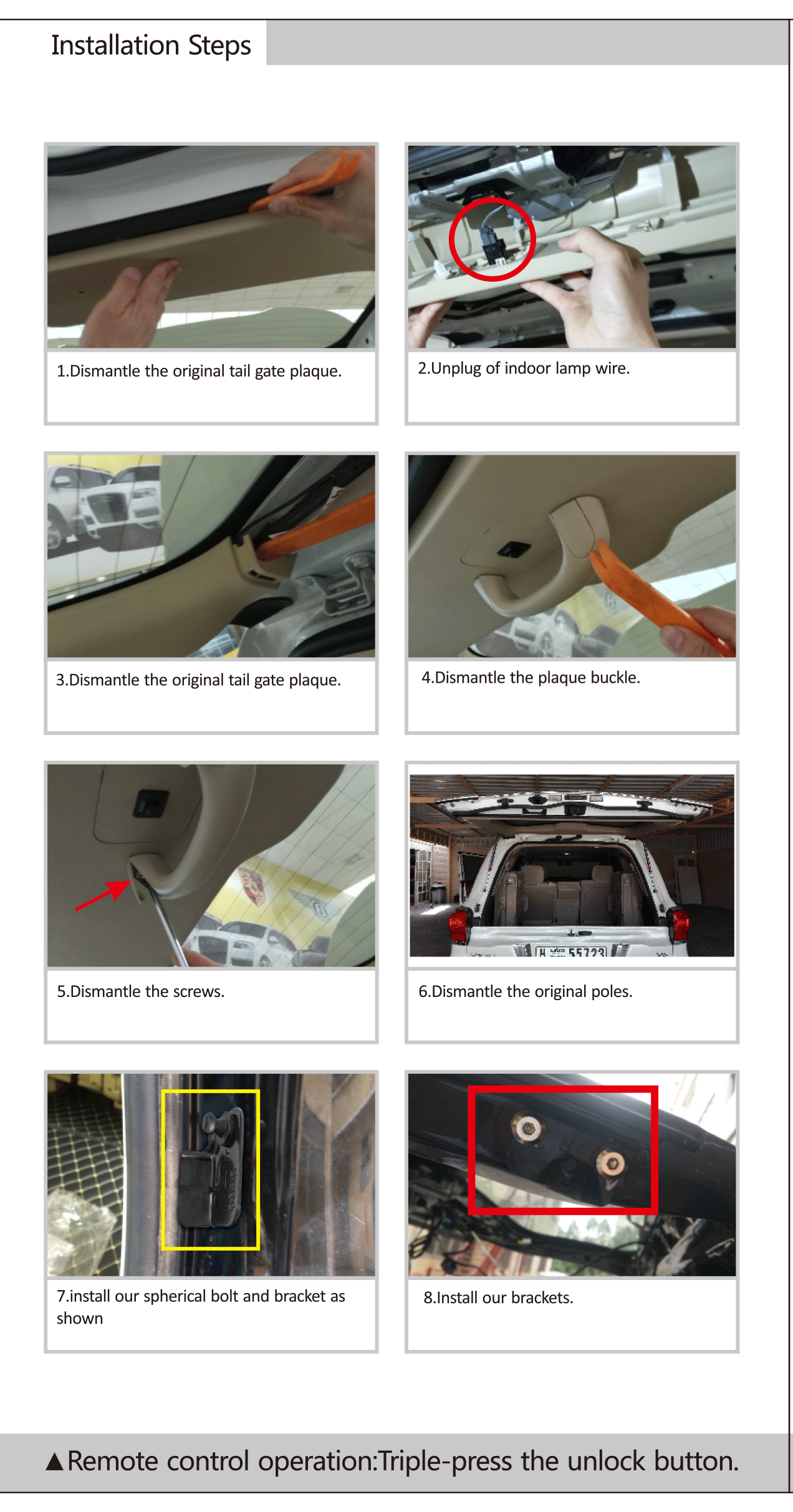 Kit Bsm Electric Tailgate / Rear Power Liftgate Door / Electric Tail