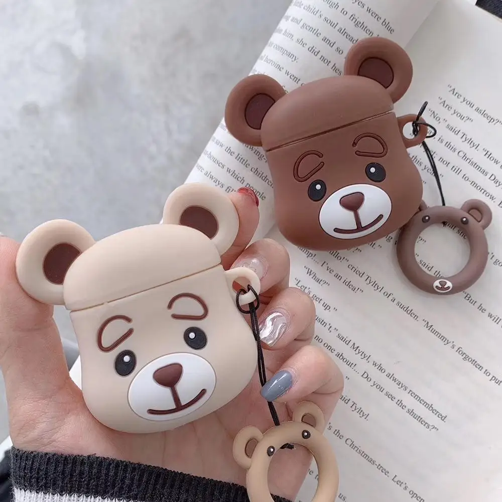 

Fashion style accessoire For AirPods Case Cartoon Bear Dog Cases, 2 colors