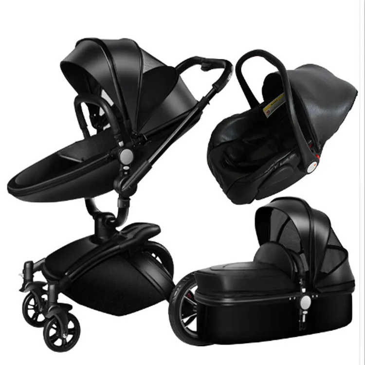 

Aulon/Dearest No Tax Luxury Baby Stroller 3 in 1 Fashion Carriage European Pram Suit for Lying and Seat, Customized