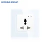 13A Universal Colors Glass Panel Smart Home Plug WiFi Smart Wall Socket