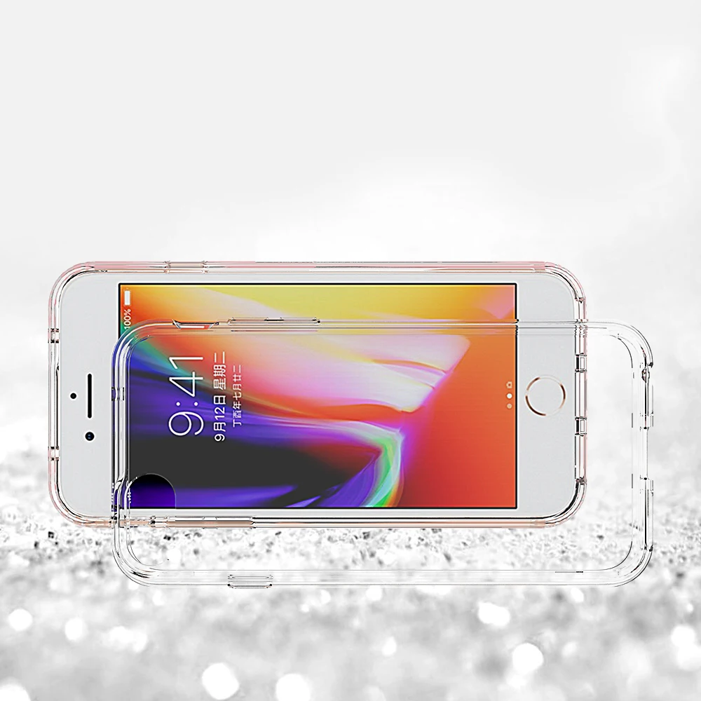 

For iPhone 8 Air Hybrid Phone Case, Clear TPU Case for iPhone 8