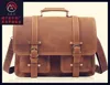 Custom Brown buckle Waterproof Handle leather Computer Cover Laptop Case Eminent Laptop Bag