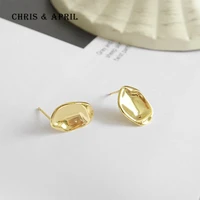 

18K gold plated Irregular Concave-convex earrings