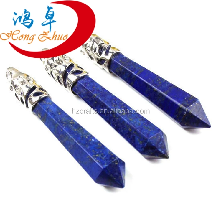 

Gemstone Hexagonal Pointed Reiki Chakra Lapis Lazuli Pendant