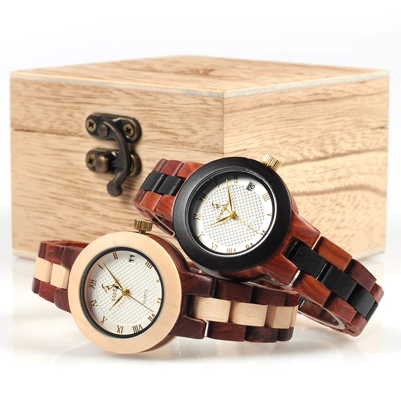

BOBO BIRD Fashion Luxury Brand women Wristwatch Handmade Wooden Watch