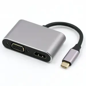USB C to VGA HDMI Adapter Cable
