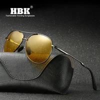 

HBK Night Vision Goggles Men's Car Driving Glasses Anti-glare Driver Glasses UV400 Protective PM0152