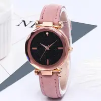 

Hot selling bright starry sky dial ladies watch