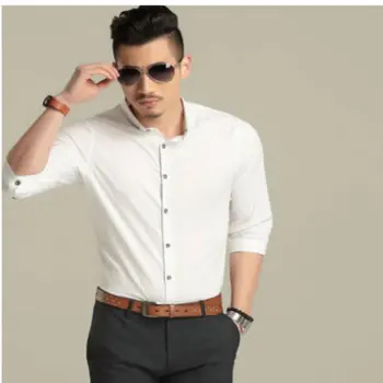 Korean Style Slim Fit Shirts Fashion Shirts For Men - Buy Fashion ...