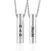 Stainless Steel Perfume Bottle Necklace Commemorating Bones Urn Box Necklace