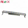 China Home Adorn Sculpture Waterproof 72pcs Three-row Double-tier Recessed Strip Bar Light 72x1w RGB Led Wall Washer Light