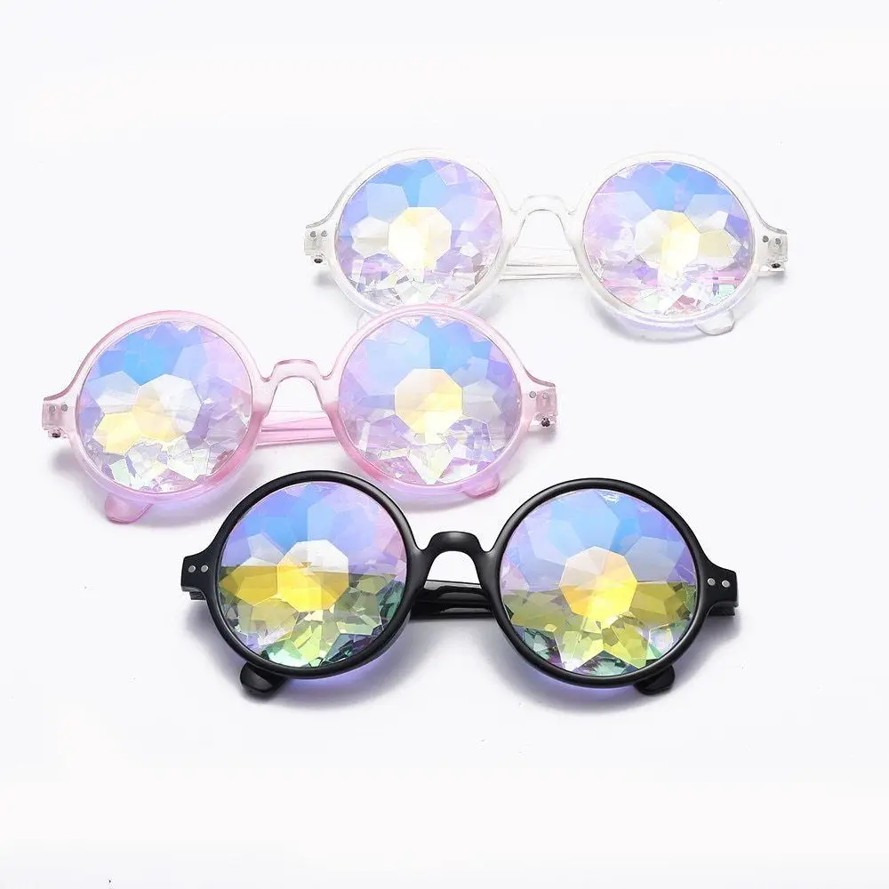 

Wholesale Kaleidoscope Glasses Unisex Music Festival Rave Party Sunglasses, Picture