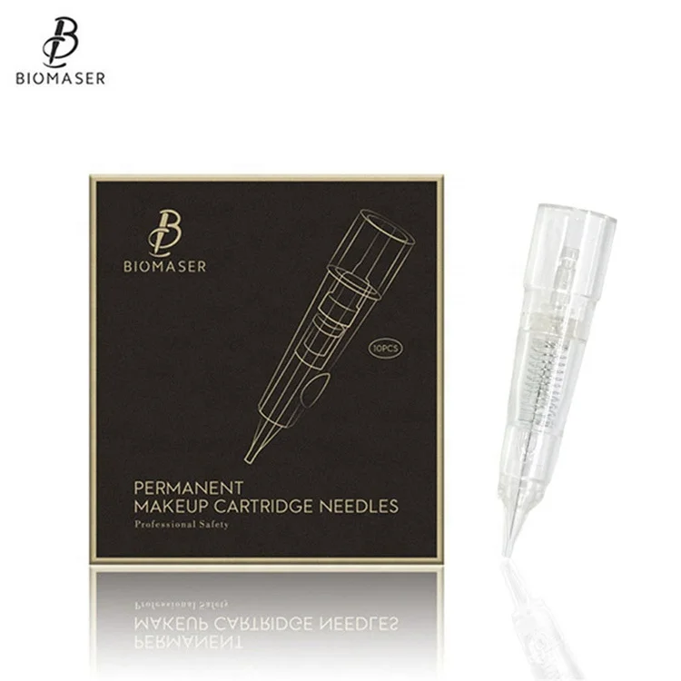 

BIOMASER Tattoo Needle Disposable Permanent Makeup Cartridge Needle For Machine Eyebrow Tattoo Lip With 1R/3R/5R/11U/Mesotherapy