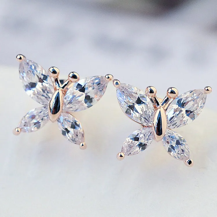 

Diamond Earrings,18K Italian Exclusive Jewelry,ladies crystal earring, As picture