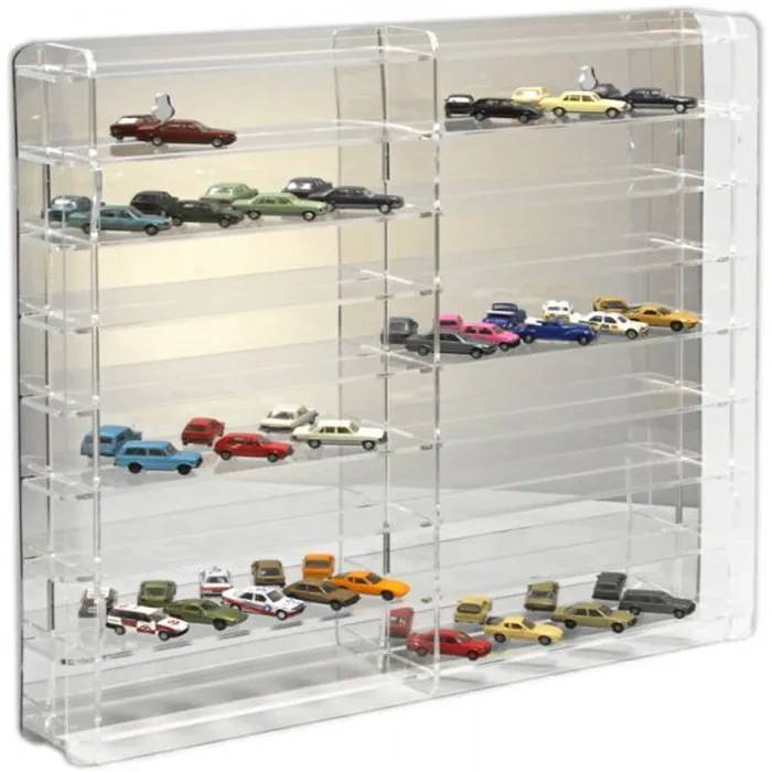 Custom Clear Large Acrylic Diecast Car Display Showcase Plexiglass