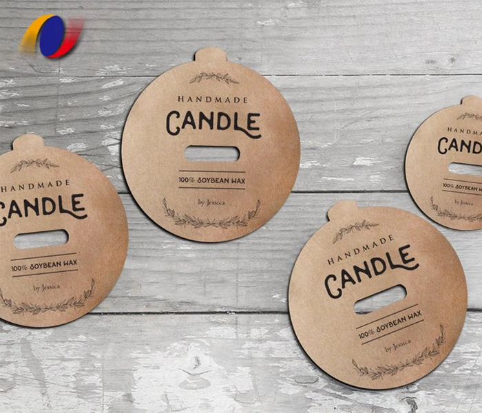 
Recycled kraft paper candle cover ,kraft dust cover lid 