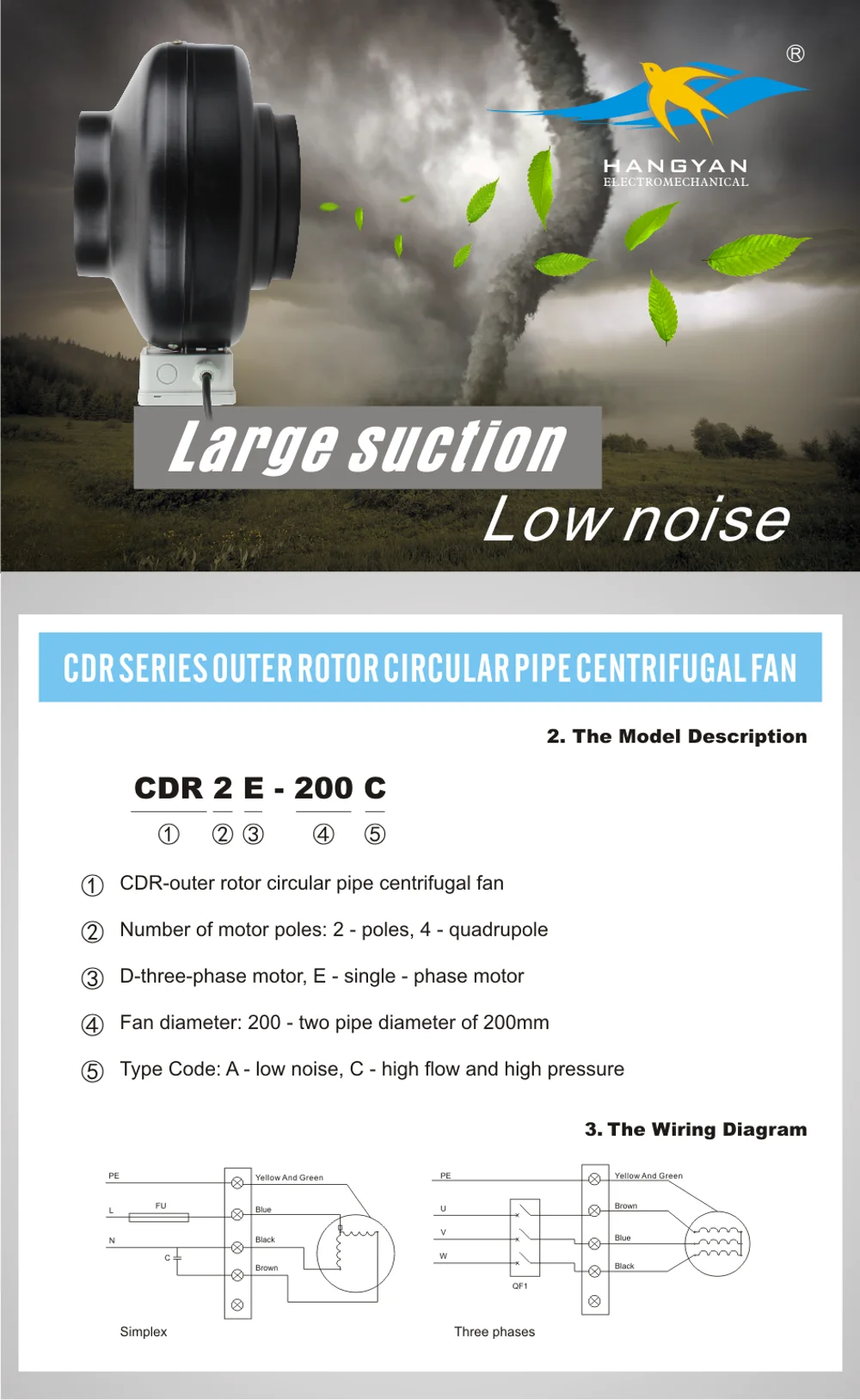 4inch 100mm 220V/110V silent inline ducted duct fan for air ventilation