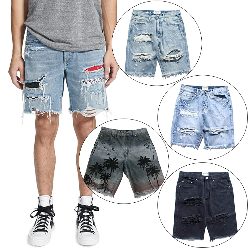 

Customized Printing Summer Jean Denim Shorts For Men Hot Fashion Comfortable Men's Shorts