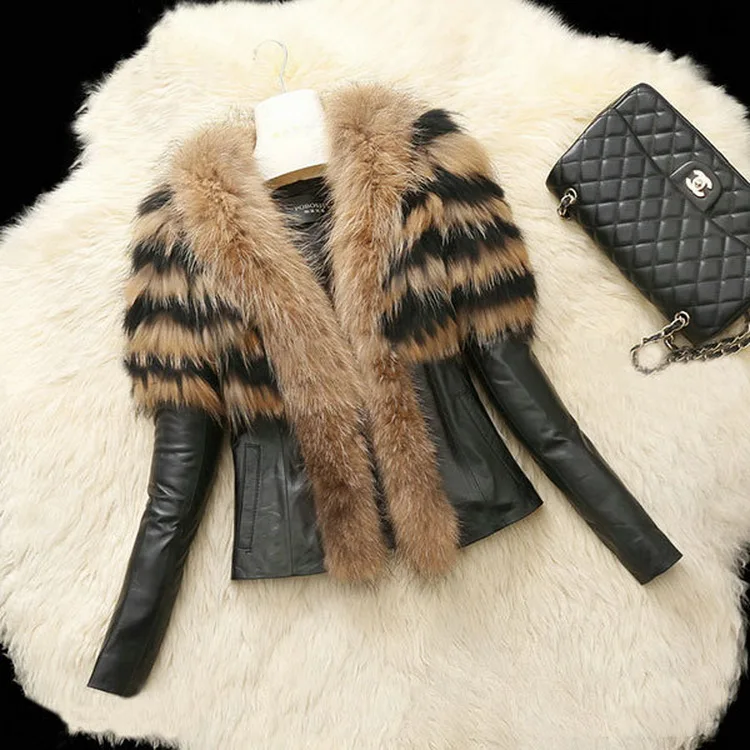 

Autumn and winter new imitation scorpion wool sheep skin simulation leather clothing