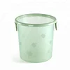 Good quality Apple design clear/ transparent waste bin trash can Plastic Dust bin for living room