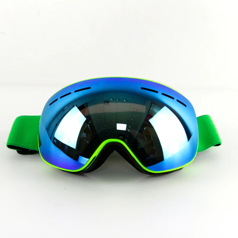 

Wholesale High quality double lens flexible TPU frame ski snowboard glasses boarding anti fog sport snow ski goggles, Multi color/as custom design