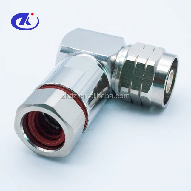 N type right angle plug connector for 1/2 superflexible cable