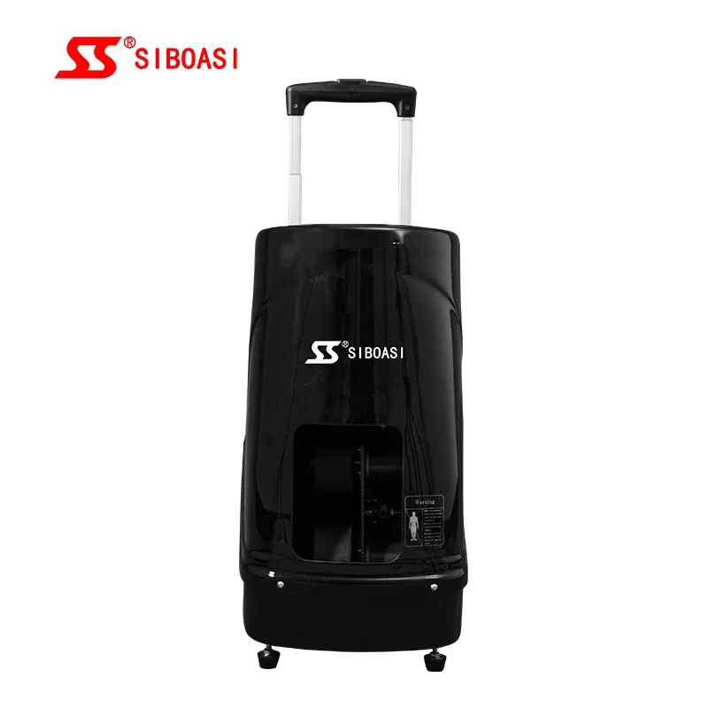 

High end quality squash ball training machine squash ball trainer machine, Black
