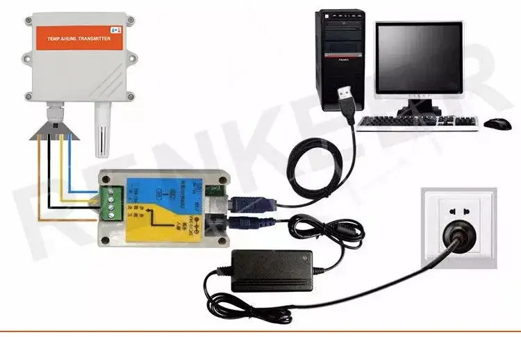 RS485 Analog 4-20mA 0-5V 0-10V Temperature transmitter/temperature and humidity sensor