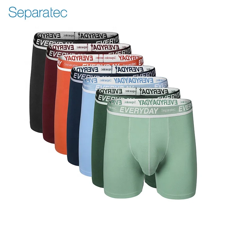 

Separatec wholesale fashion top quality sexy sport cotton boxer briefs men underwear 7 pack