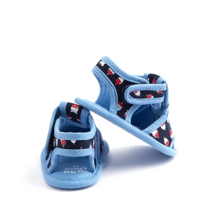 
0-18 Months Flat Blue Toddler Baby Sandals For Boy And Girl 