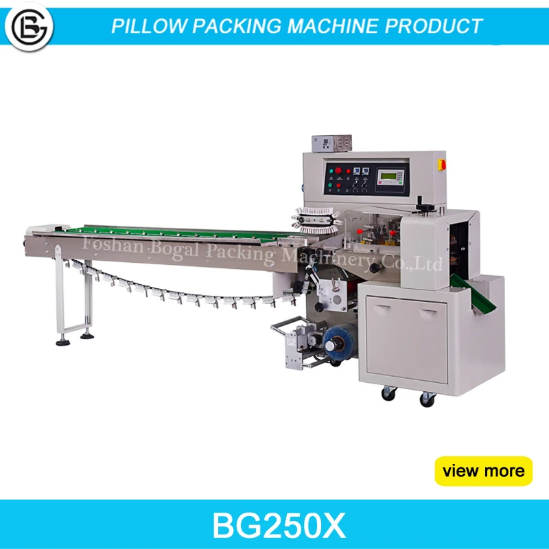 Automatic high speed full stainless steel Nitrogen air filling bread pillow packing machine model 350DXSZD