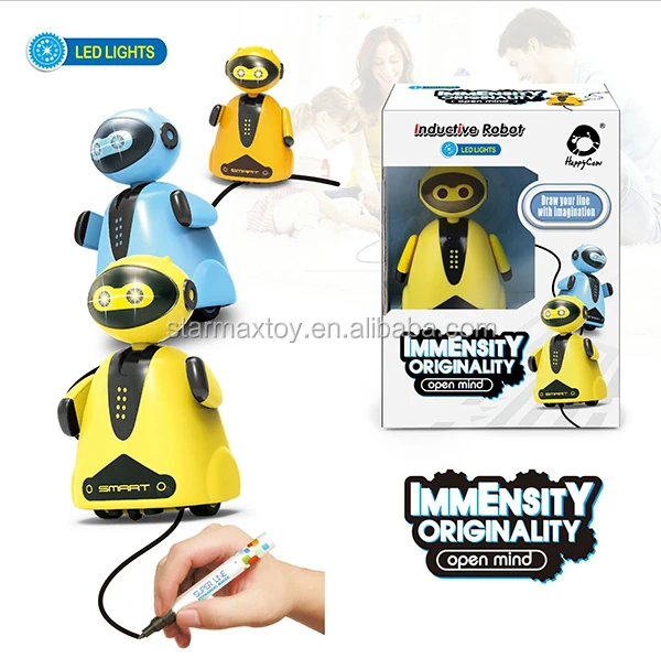 Magic Inductive Range Toy Follow Drawn Black Line Inductive Engineering Vehicle Car Tank Robot Inductive Toy for Kids.jpg